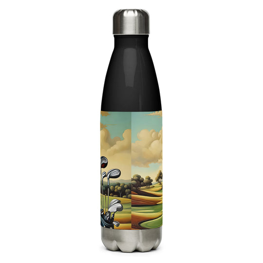 Dachshund Golfer- Stainless Steel Water Bottle v3