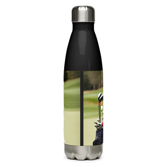 Australian Shepherd Golfer- Stainless steel water bottle v4