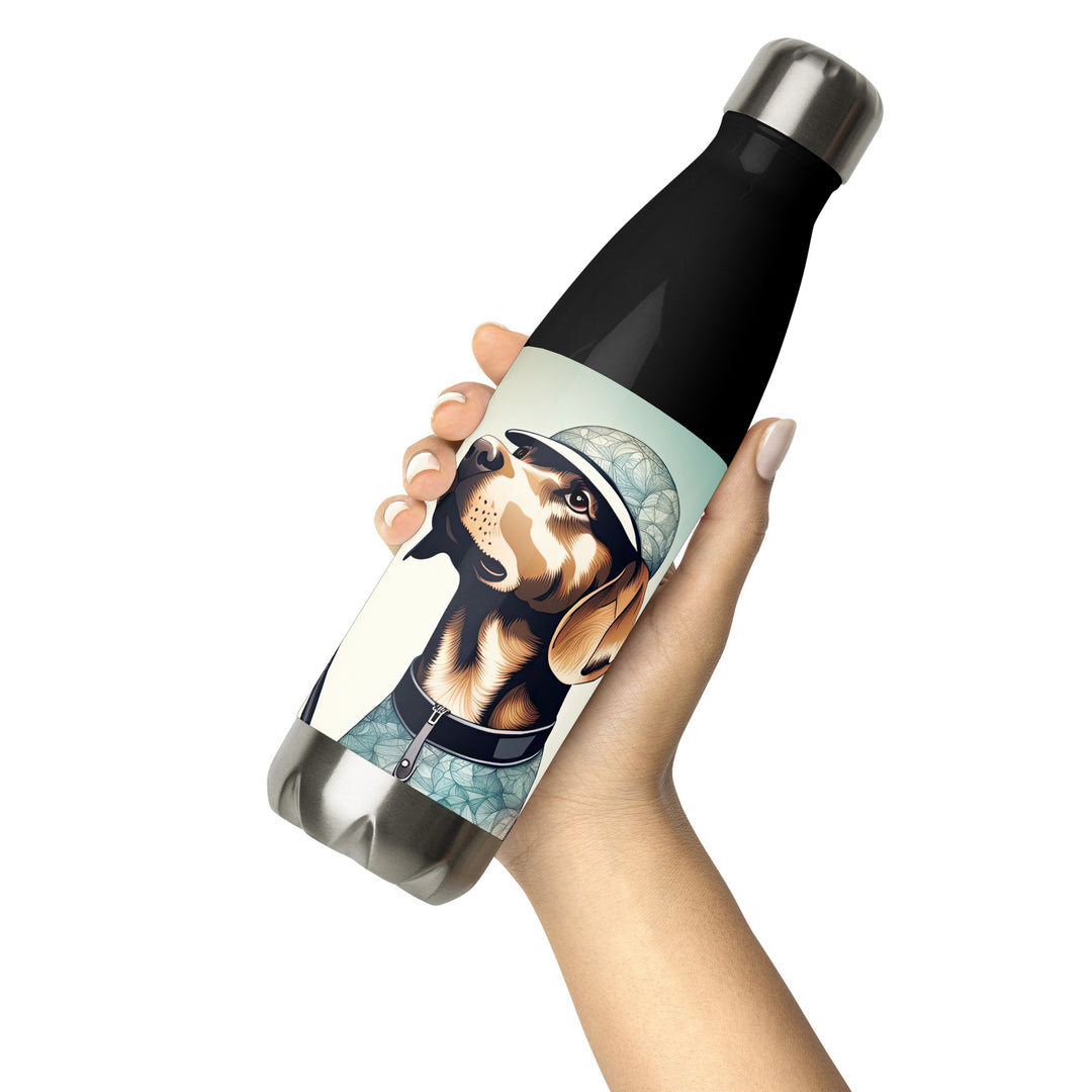 Stainless steel water bottle-Labrador Retriever Golfer V8