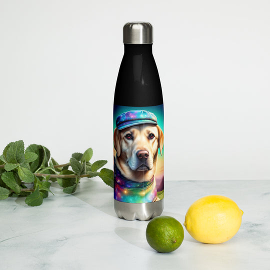 Stainless steel water bottle-Labrador Retriever Golfer V21