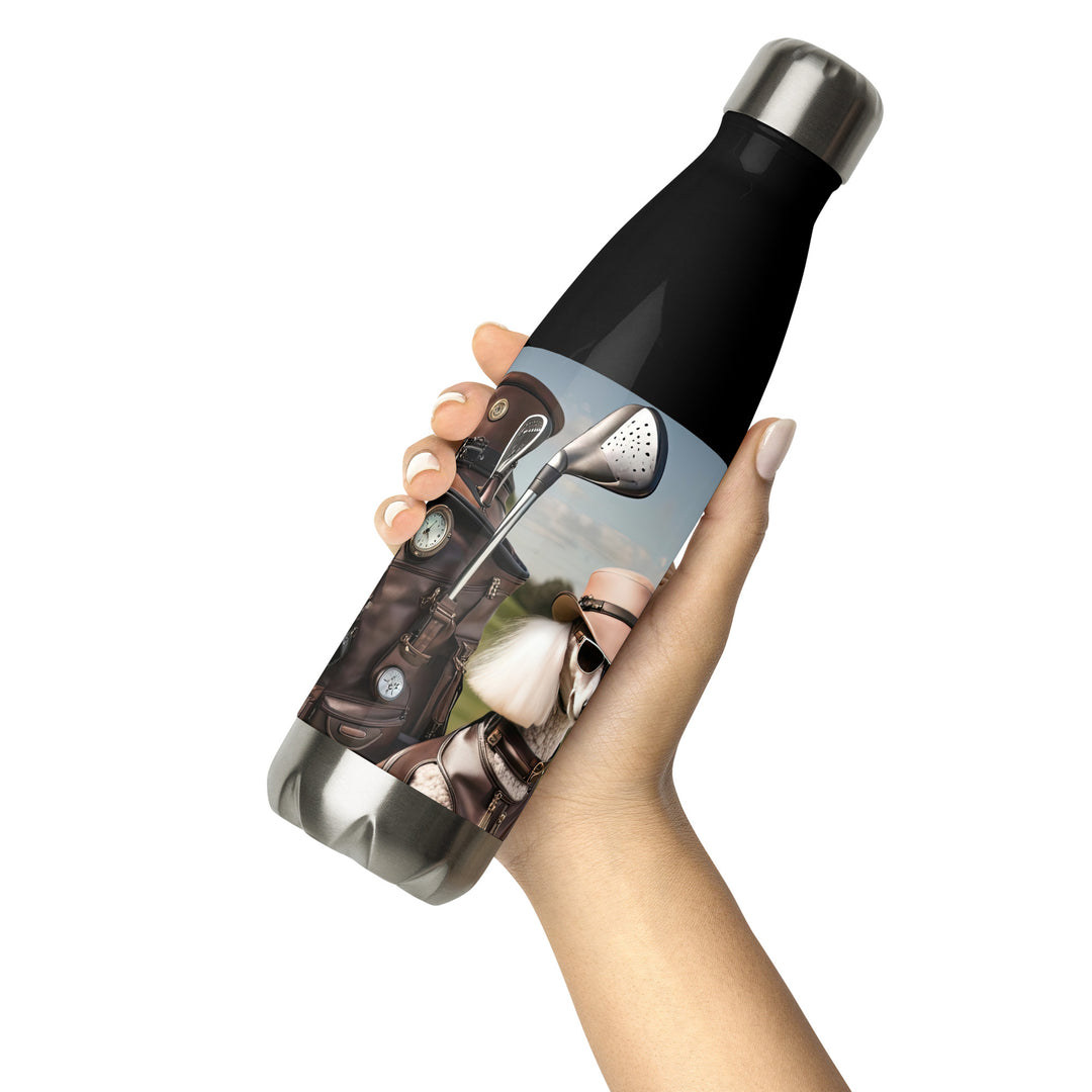 Poodle Golfer- Stainless steel water bottle v3
