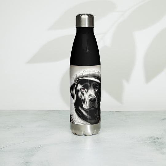 Stainless steel water bottle-Labrador Retriever Golfer V10