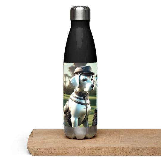 Stainless steel water bottle-Labrador Retriever Golfer V18