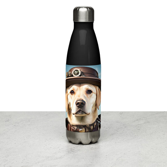 Stainless steel water bottle-Labrador Retriever Golfer V20