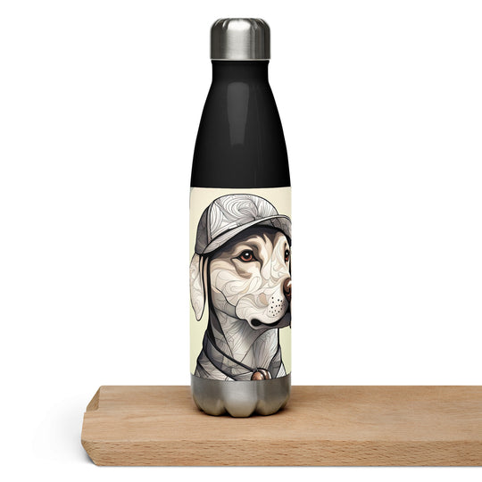 Stainless steel water bottle-Labrador Retriever Golfer V22