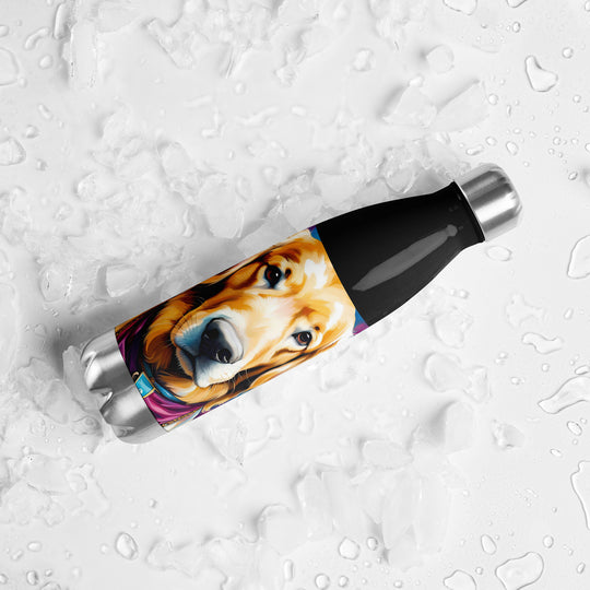 Golden Retriever- Stainless steel water bottle v4