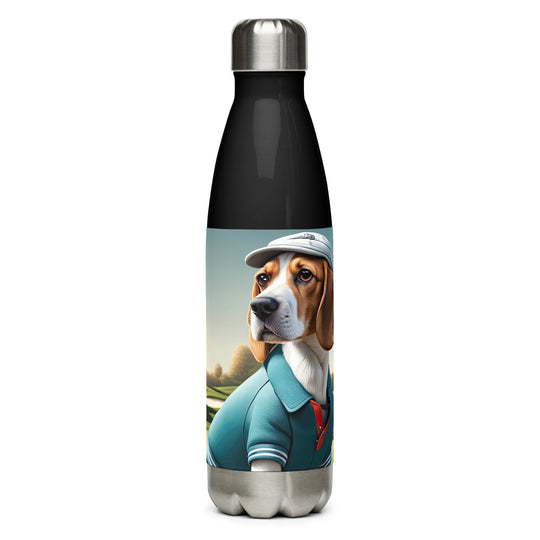 Beagle Golfer- Stainless Steel Water Bottle v2