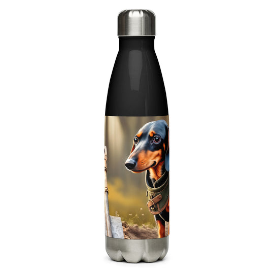 Dachshund- Stainless Steel Water Bottle v4