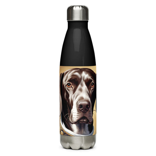 German Shorthaired Pointer- Stainless Steel Water Bottle v4