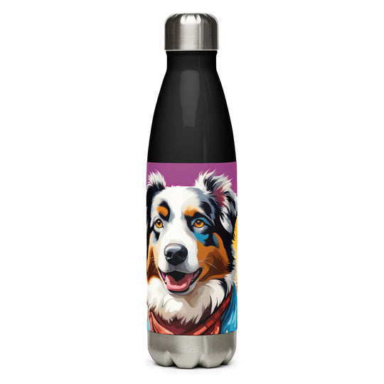 Australian Shepherd- Stainless steel water bottle v3