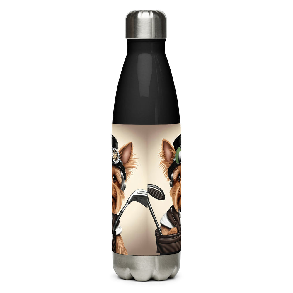 Yorkshire Terrier Golfer- Stainless steel water bottle v3