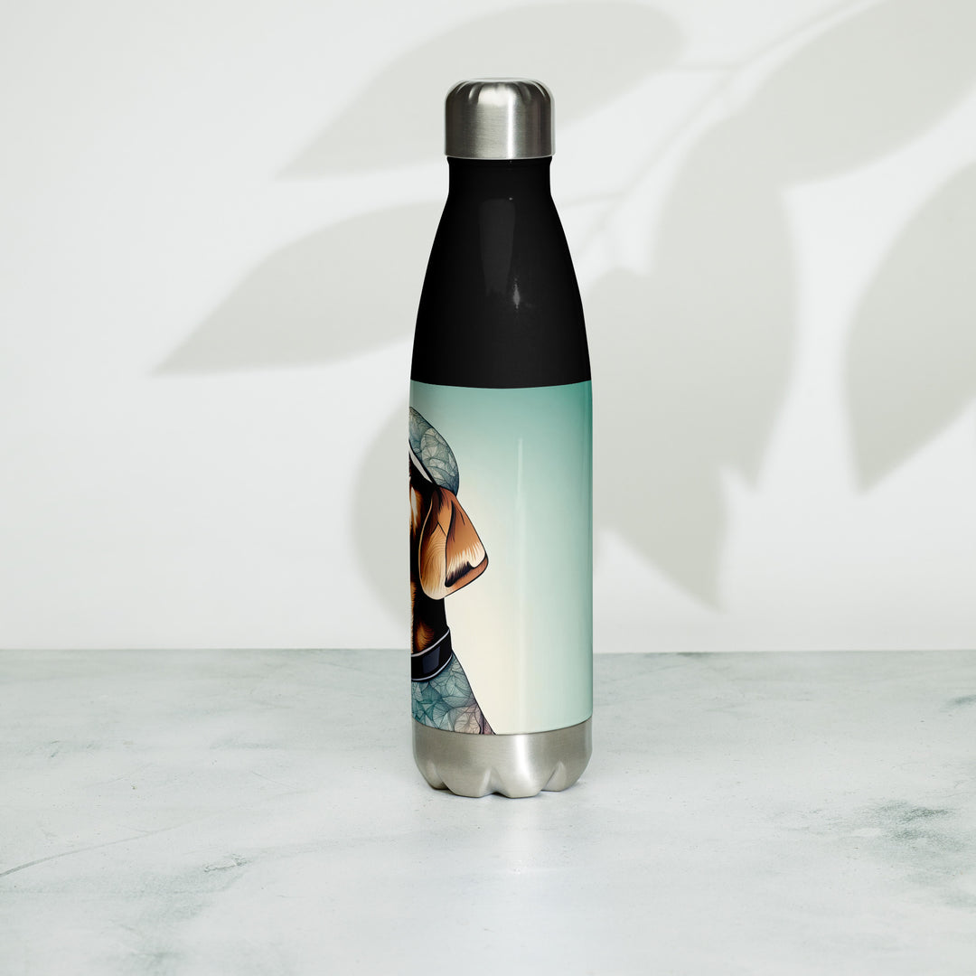 Stainless steel water bottle-Labrador Retriever Golfer V8