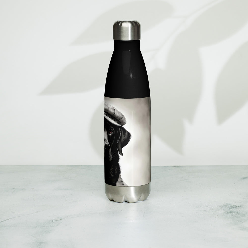 Stainless steel water bottle-Labrador Retriever Golfer V10