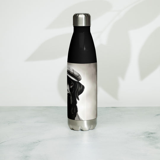 Stainless steel water bottle-Labrador Retriever Golfer V10