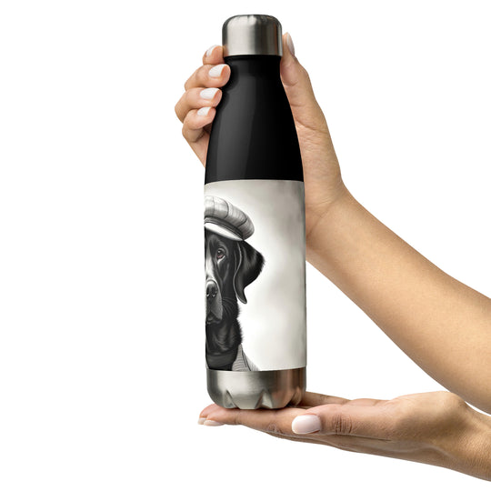 Stainless steel water bottle-Labrador Retriever Golfer V10