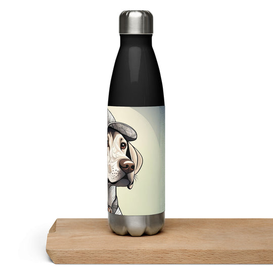 Stainless steel water bottle-Labrador Retriever Golfer V22