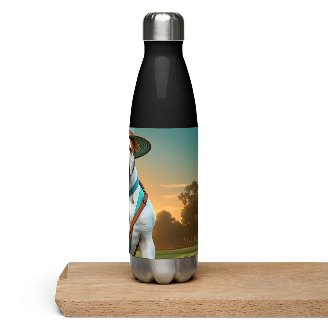 American Bulldog Golfer- Stainless steel water bottle v2