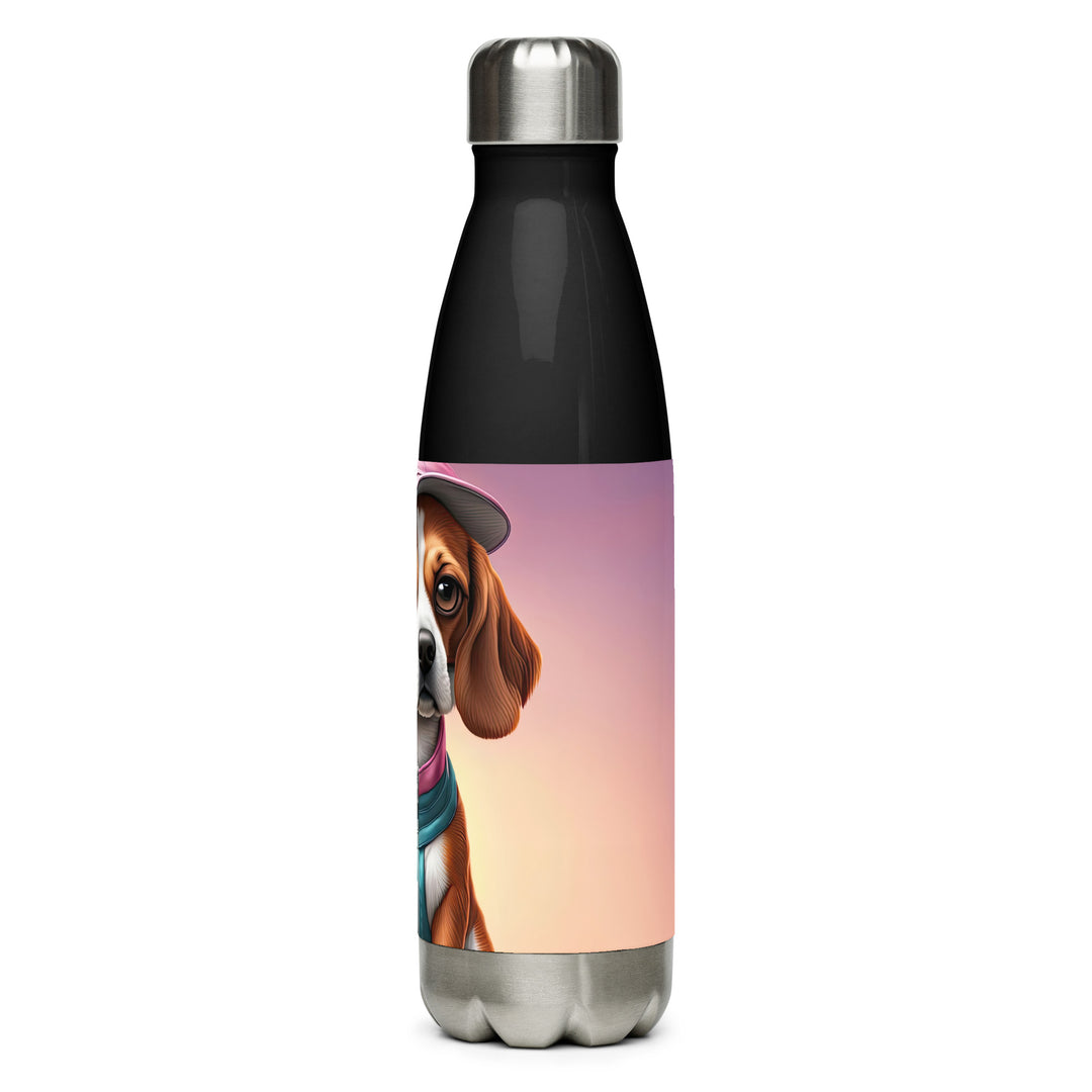 Beagle Golfer- Stainless Steel Water Bottle v3