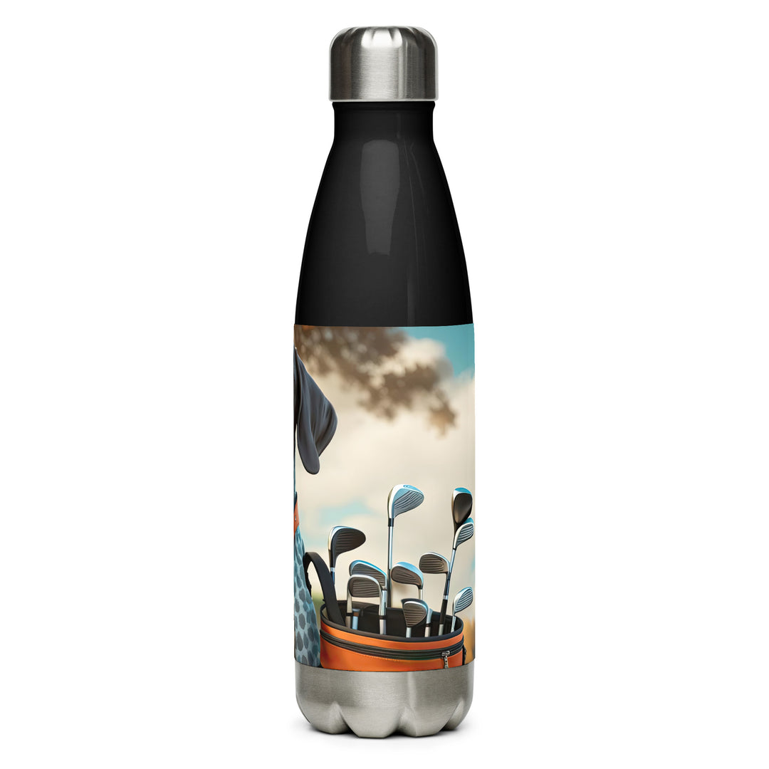 German Shorthaired Pointer Golfer- Stainless Steel Water Bottle