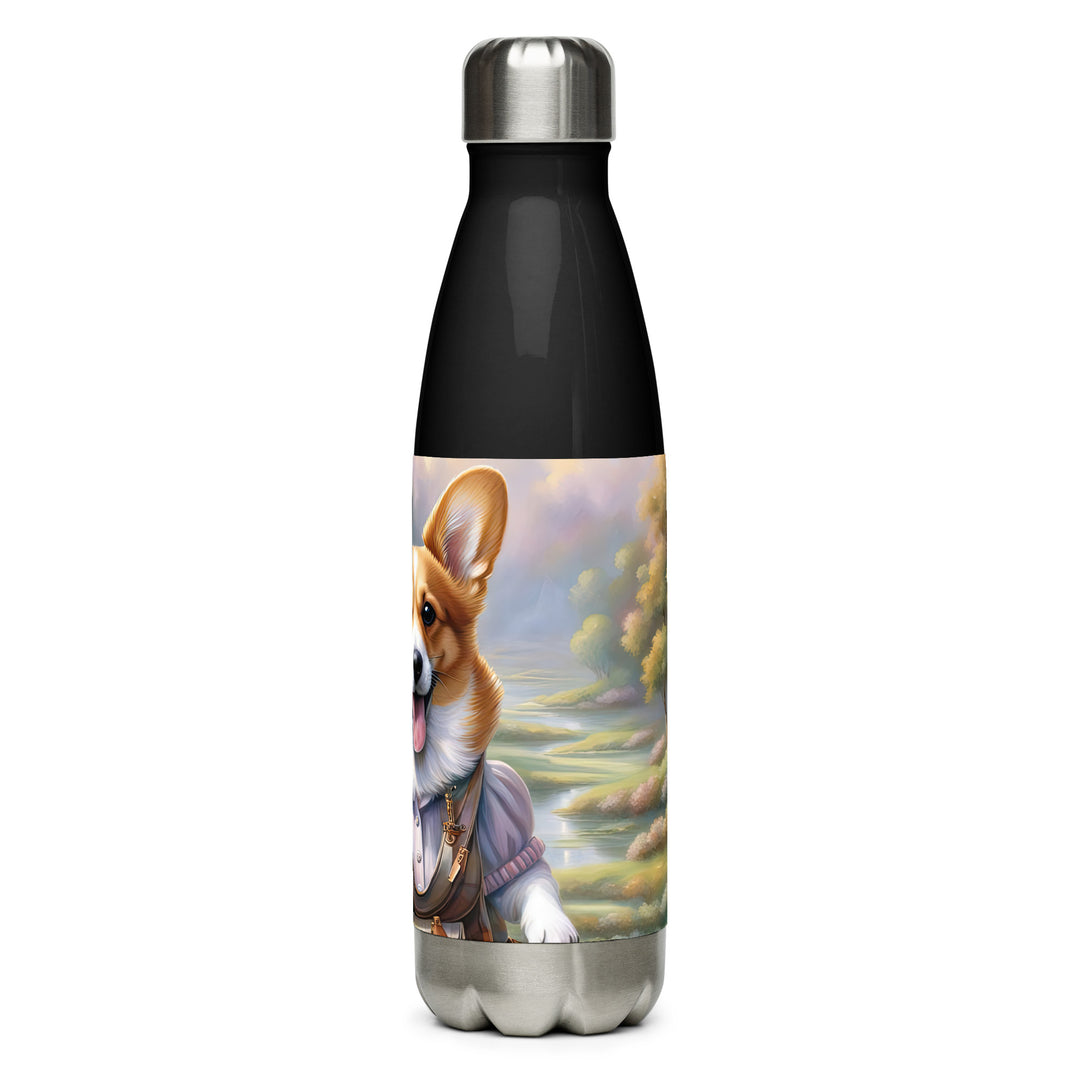 Pembroke Welsh Corgi Golfer- Stainless Steel Water Bottle v3
