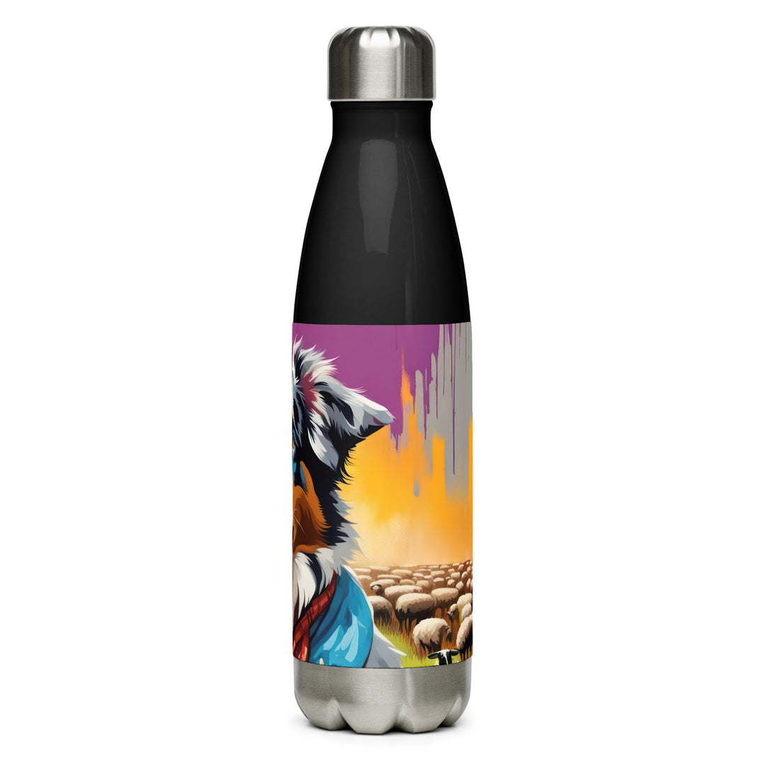 Australian Shepherd- Stainless steel water bottle v3