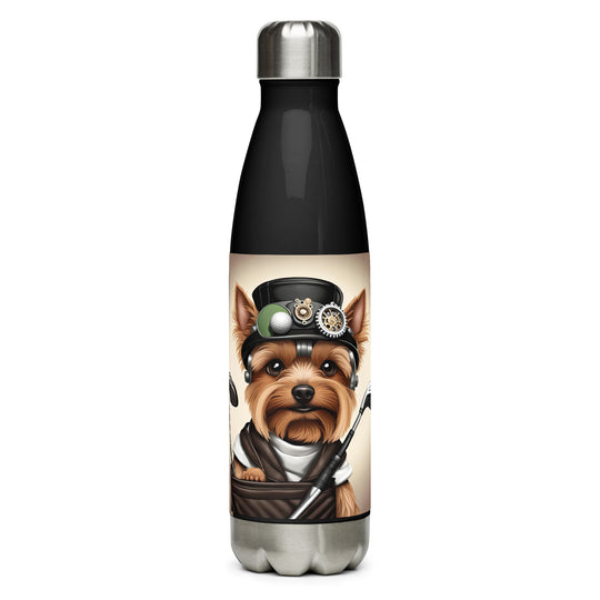 Yorkshire Terrier Golfer- Stainless steel water bottle v3