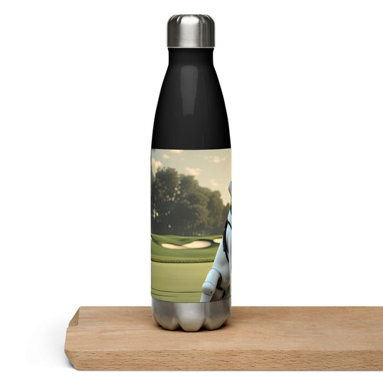 Stainless steel water bottle-Labrador Retriever Golfer V6