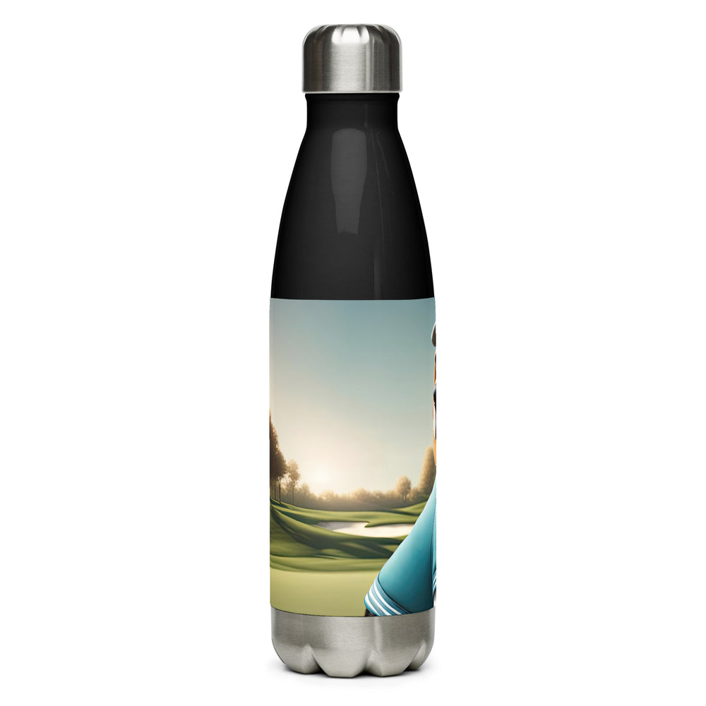 Beagle Golfer- Stainless Steel Water Bottle v2