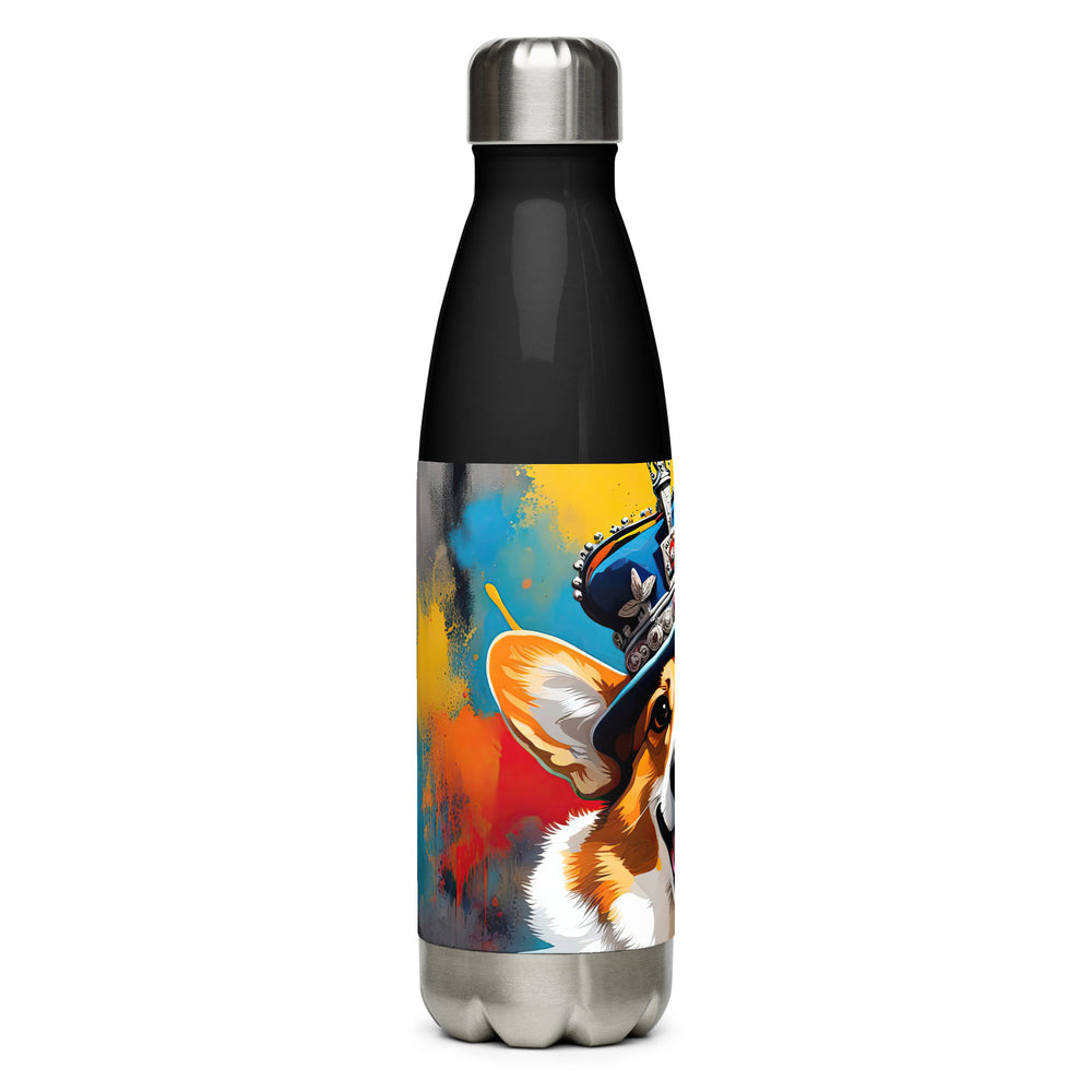 Pembroke Welsh Corgi- Stainless Steel Water Bottle v2