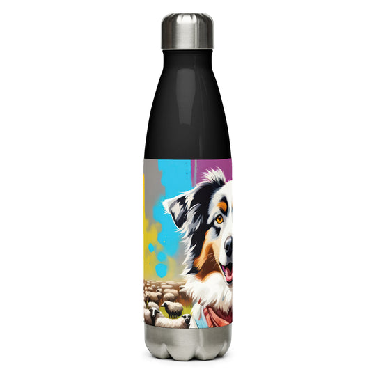 Australian Shepherd- Stainless steel water bottle v3