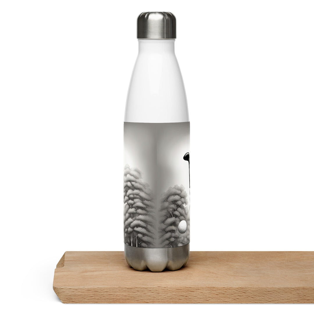 Stainless steel water bottle-Labrador Retriever Golfer V7