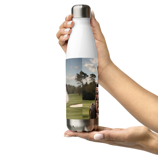 Poodle Golfer- Stainless steel water bottle v3