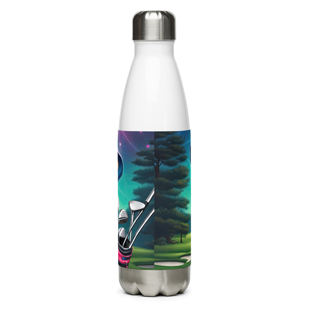 American Bulldog Golfer- Stainless steel water bottle v4