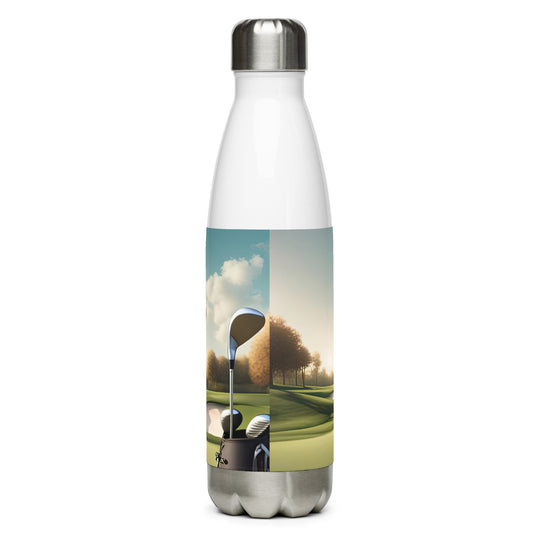 Beagle Golfer- Stainless Steel Water Bottle v2