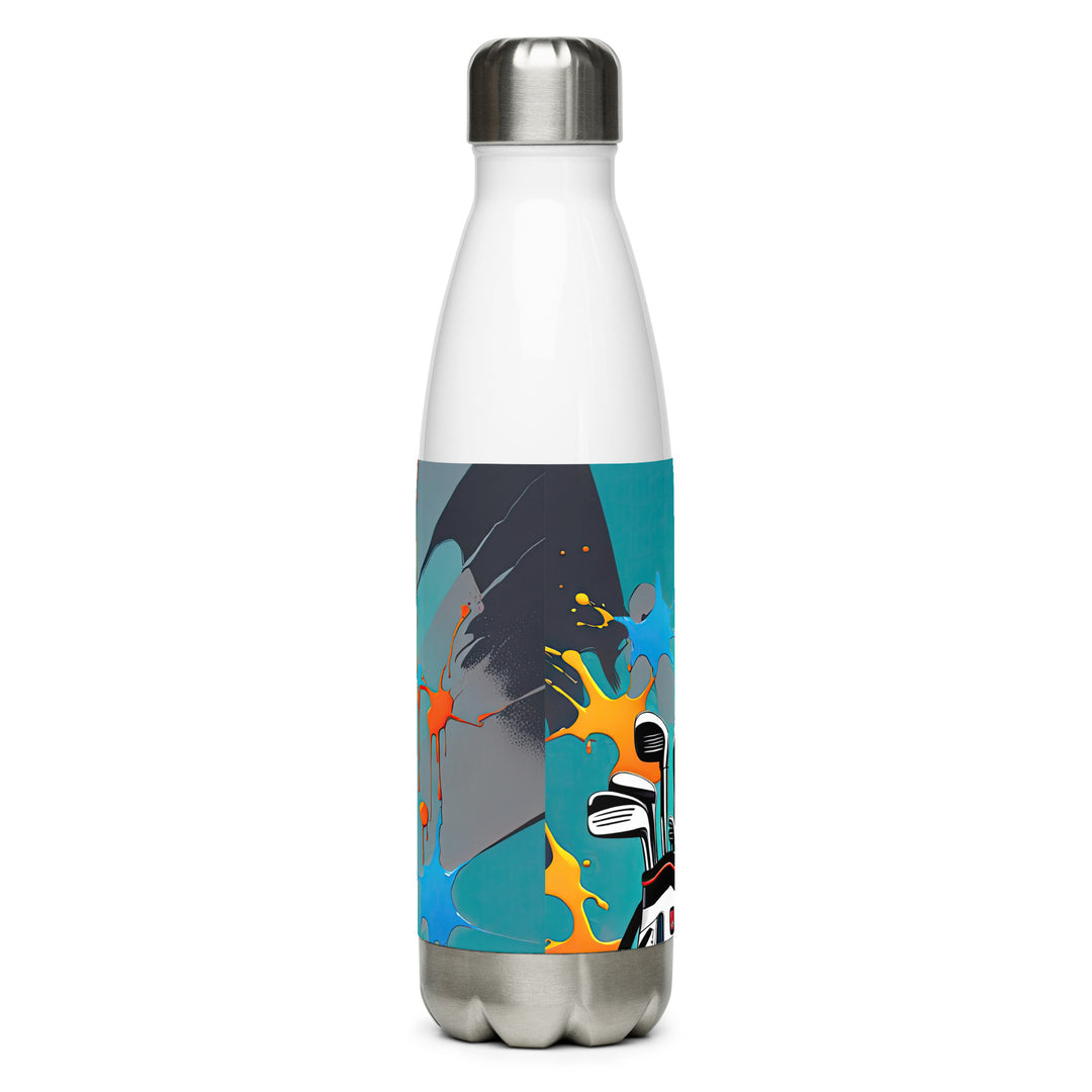 Beagle Golfer- Stainless Steel Water Bottle v4