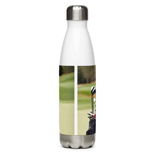 Australian Shepherd Golfer- Stainless steel water bottle v4