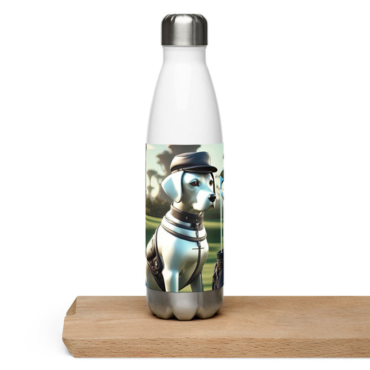 Stainless steel water bottle-Labrador Retriever Golfer V18