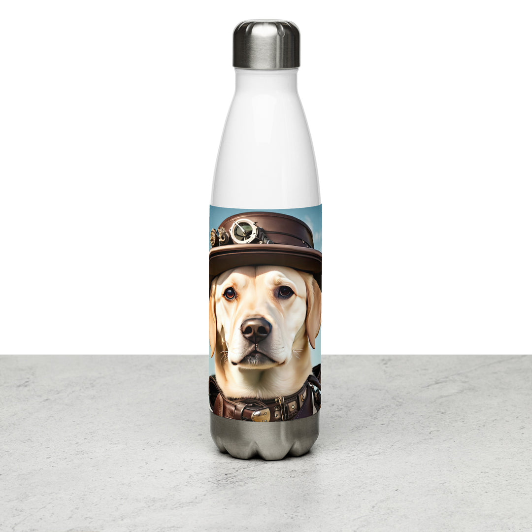 Stainless steel water bottle-Labrador Retriever Golfer V20