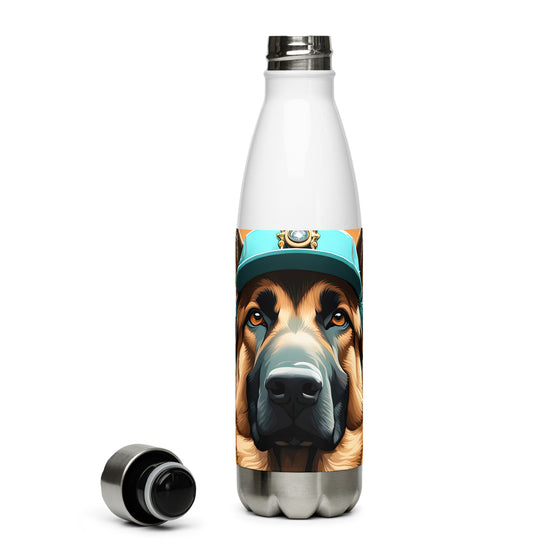 German Shepherd Golfer- Stainless Steel Water Bottle