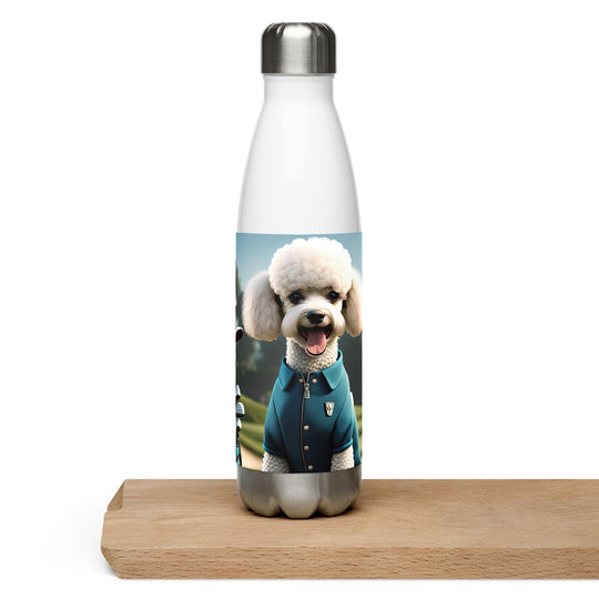 Poodle Golfer- Stainless steel water bottle