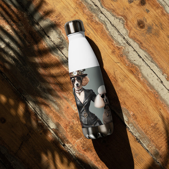 Poodle Golfer- Stainless steel water bottle v2