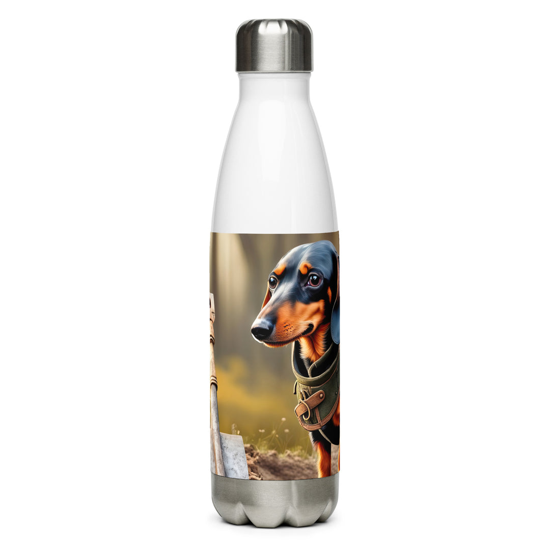 Dachshund- Stainless Steel Water Bottle v4