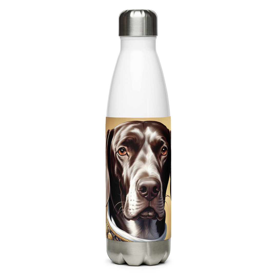 German Shorthaired Pointer- Stainless Steel Water Bottle v4