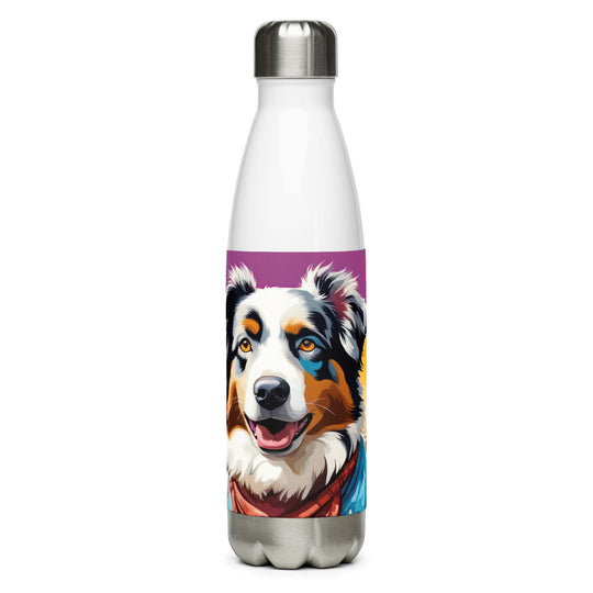 Australian Shepherd- Stainless steel water bottle v3