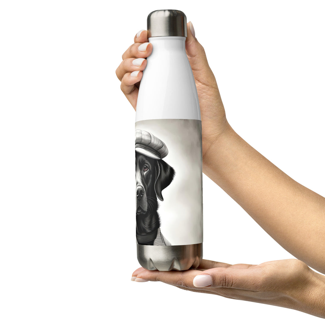 Stainless steel water bottle-Labrador Retriever Golfer V10