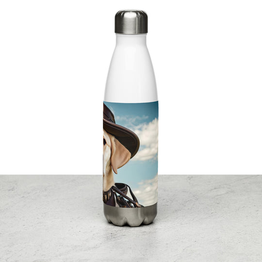 Stainless steel water bottle-Labrador Retriever Golfer V20