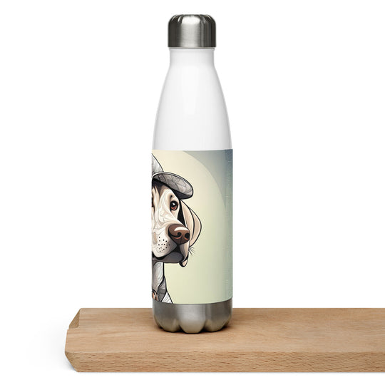 Stainless steel water bottle-Labrador Retriever Golfer V22