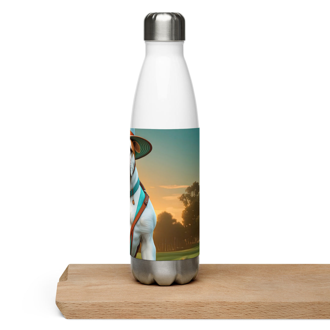 American Bulldog Golfer- Stainless steel water bottle v2