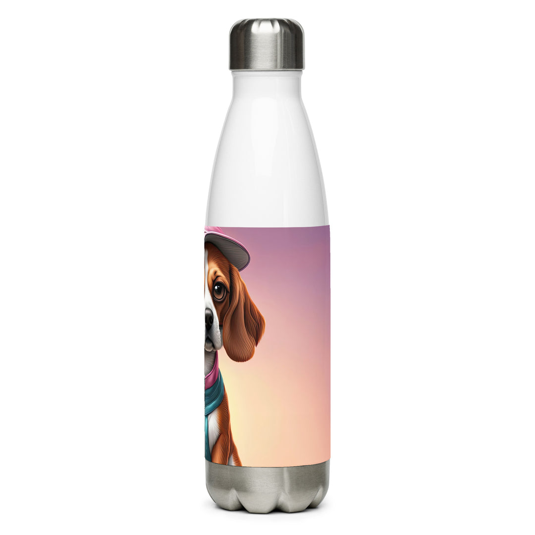 Beagle Golfer- Stainless Steel Water Bottle v3