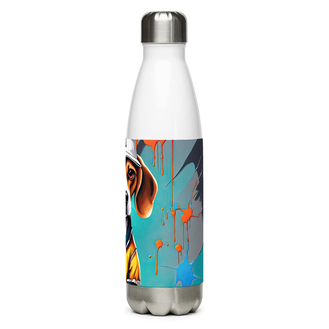 Beagle Golfer- Stainless Steel Water Bottle v4